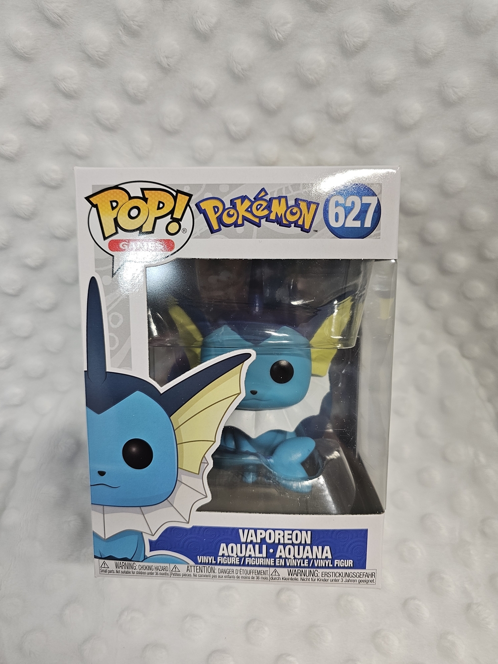 Funko Vaporeon Pop! Figure - Blue with Yellow Accents